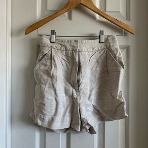 Aritzia Wilfred linen shorts size 2